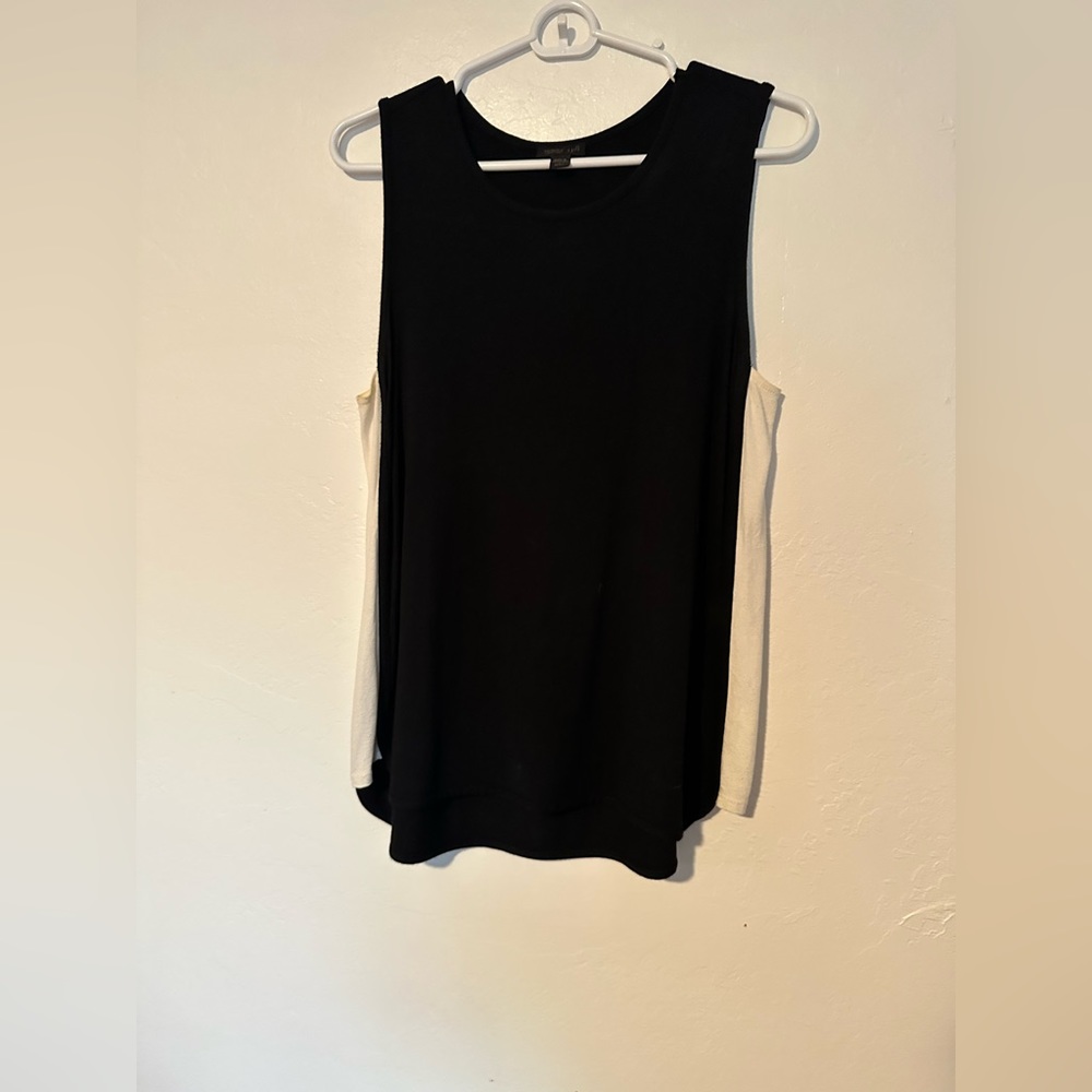 JJill tank top black with white details size small